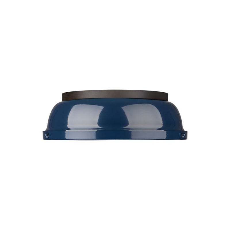 Golden Duncan 14-Light Chandelier, Rubbed Bronze/Navy Blue - 3602-14RBZ-NVY