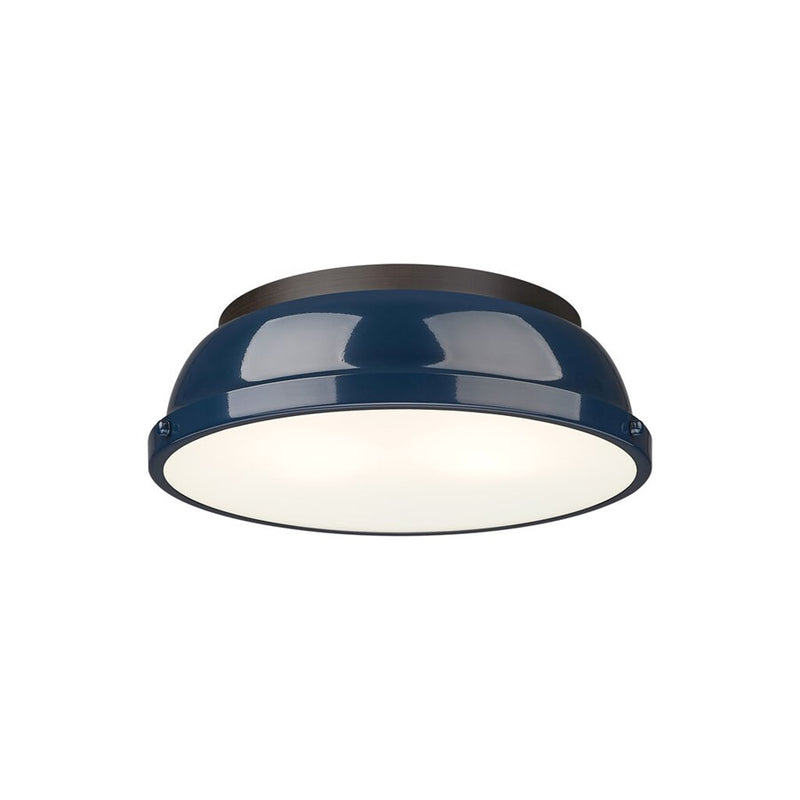 Golden Duncan 14-Light Chandelier, Rubbed Bronze/Navy Blue