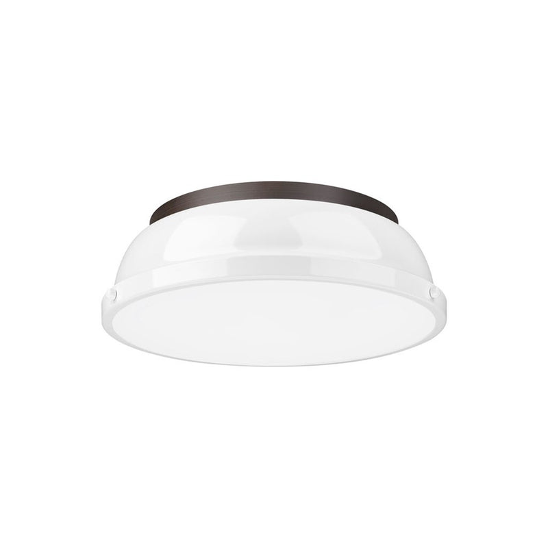 Golden Lighting Duncan 14-Light Chandelier, Rubbed Bronze/White