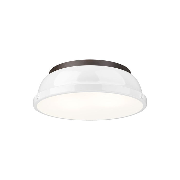 Golden Lighting Duncan 14-Light Chandelier, Rubbed Bronze/White