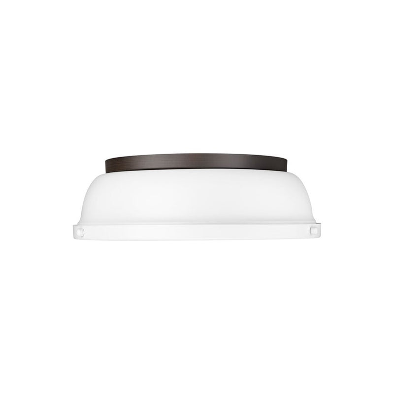 Golden Duncan 14-Light Chandelier, Rubbed Bronze/Matte White - 3602-14RBZ-WHT
