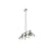 Golden Lighting Duncan 3-Light Linear Pendant, Chrome/Pewter
