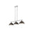 Golden Duncan 3-Light Linear Pendant, Chrome/Rubbed Bronze