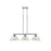 Golden Lighting Duncan 3-Light Linear Pendant, Chrome/White