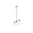 Golden Duncan 3-Light Linear Pendant, Chrome/Matte White