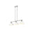 Golden Duncan 3-Light Linear Pendant, Chrome/Matte White