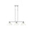 Golden Duncan 3-Light Linear Pendant, Pewter/Matte White - 3602-3LPPW-WHT