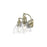 Golden Duncan 2-Light Vanity Light, Aged Brass/Clear Glass