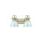 Golden Lighting Duncan 2-Light Vanity Light, Aged Brass/Seafoam - 3602-BA2AB-SF