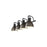Golden Duncan 4-Light Vanity Light, Matte Black/Rubbed Bronze