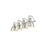 Golden Lighting Duncan 4-Light Vanity Light, Pewter/Pewter