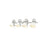 Golden Lighting Duncan 4-Light Vanity Light, Pewter/Matte White