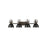 Golden Duncan 4-Light Vanity Light, Rubbed Bronze/Matte Black - 3602-BA4RBZ-BLK