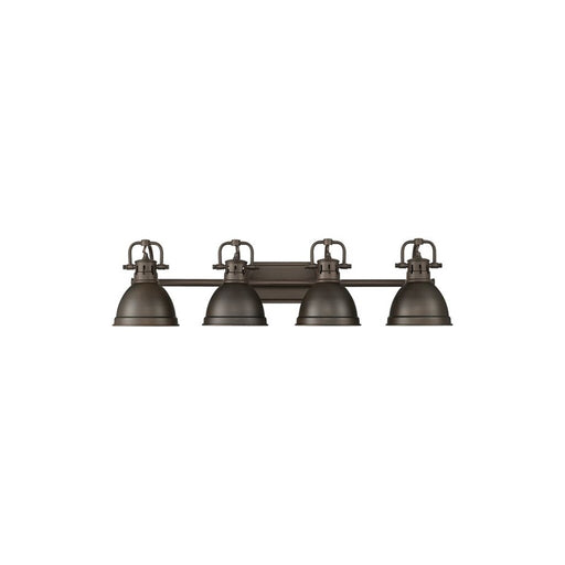 Golden Duncan 4-Light Vanity, Rubbed Bronze/Rubbed Bronze - 3602-BA4RBZ-RBZ