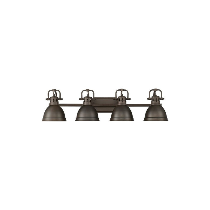 Golden Duncan 4-Light Vanity, Rubbed Bronze/Rubbed Bronze - 3602-BA4RBZ-RBZ