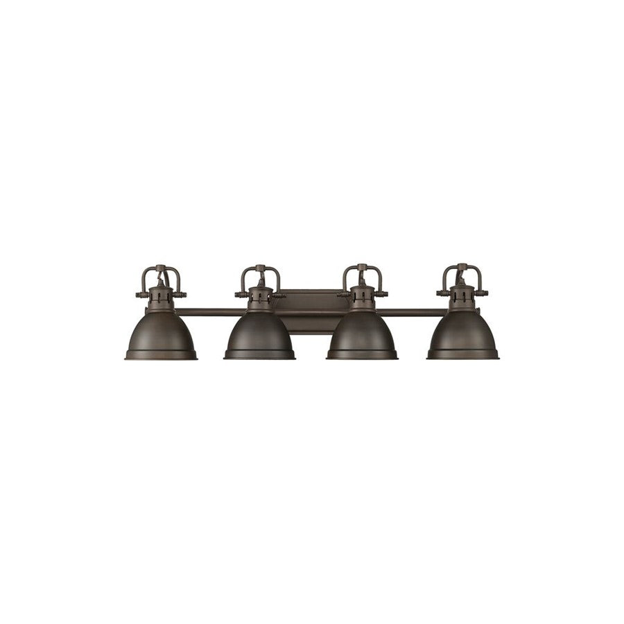 Golden Duncan 4-Light Vanity, Rubbed Bronze/Rubbed Bronze - 3602-BA4RBZ-RBZ