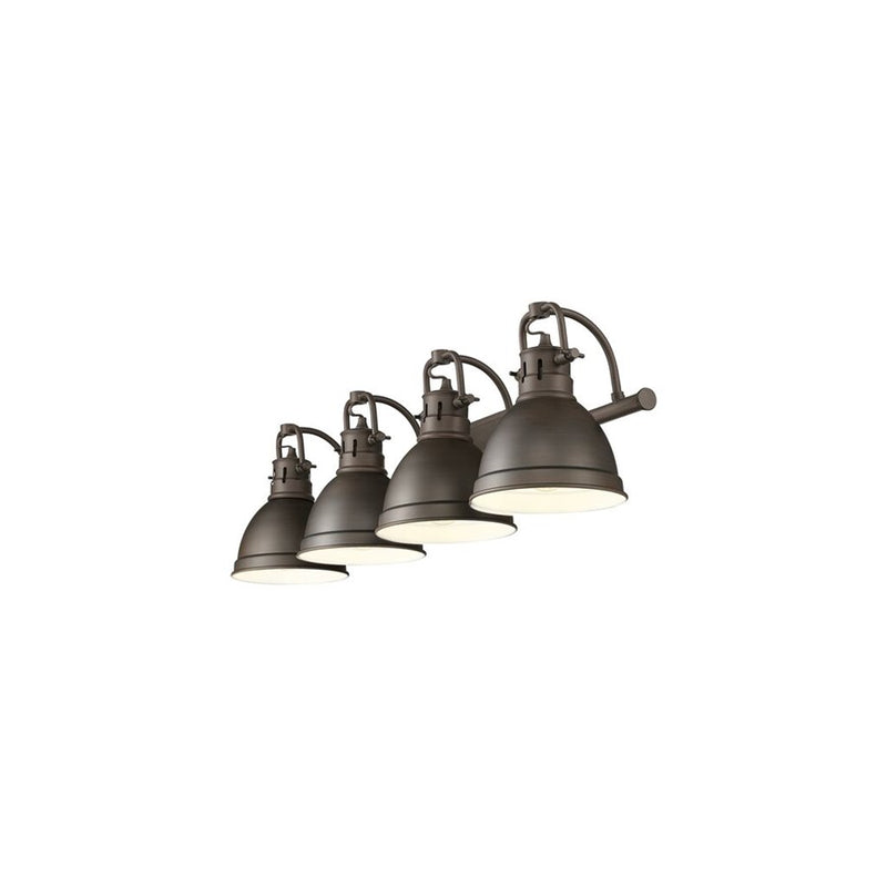 Golden Duncan 4-Light Vanity, Rubbed Bronze/Rubbed Bronze