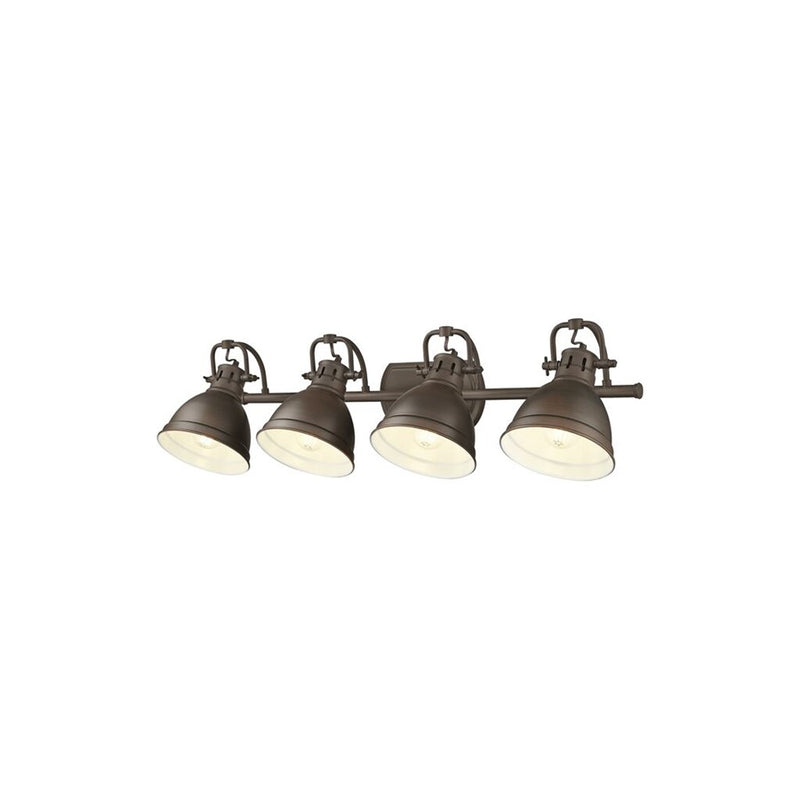 Golden Duncan 4-Light Vanity, Rubbed Bronze/Rubbed Bronze