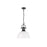 Golden Lighting Duncan Large 1-Light Chain Pendant, Black/White - 3602-LBLK-WHT