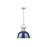 Golden Lighting Duncan Large 1-Light Chain Pendant, Pewter/Navy - 3602-LPW-NVY