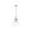Golden Lighting Duncan Large 1-Light Chain Pendant, Pewter/White - 3602-LPW-WHT