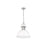 Golden Lighting Duncan Large 1-Light Chain Pendant, Pewter/White