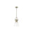 Golden Lighting Duncan 1-Light Chain Pendant, Brass/White - 3602-SAB-WHT
