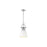 Golden Lighting Duncan 1-Light Chain Pendant, Chrome/Matte White