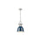 Golden Lighting Duncan 1-Light Chain Pendant, Pewter/Navy Blue