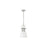 Golden Lighting Duncan 1-Light Chain Pendant, Pewter/Matte White - 3602-SPW-WHT