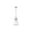 Golden Lighting Duncan 1-Light Chain Pendant, Pewter/Matte White
