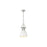 Golden Lighting Duncan 1-Light Chain Pendant, Pewter/Matte White