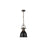 Golden Duncan 1-Light Small Pendant, Rubbed Bronze/Matte Black - 3602-SRBZ-BLK