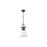 Golden Lighting Duncan 1-Light Chain Pendant, Rubbed Bronze/White