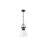 Golden Lighting Duncan 1-Light Chain Pendant, Rubbed Bronze/White