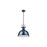 Golden Lighting Duncan Large 1-Light Rod Pendant, Black/Navy