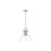 Golden Lighting Duncan 1-Light Pendant, Chrome/Clear Glass - 3604-LCH-CLR