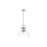 Golden Lighting Duncan 1-Light Pendant, Chrome/Clear Glass