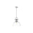 Golden Lighting Duncan 1-Light Pendant, Chrome/Clear Glass