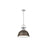 Golden Lighting Duncan Large 1-Light Rod Pendant, Chrome/Bronze