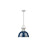 Golden Lighting Duncan Large 1-Light Rod Pendant, Pewter/Navy - 3604-LPW-NVY