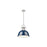 Golden Lighting Duncan Large 1-Light Rod Pendant, Pewter/Navy