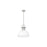 Golden Lighting Duncan Large 1-Light Rod Pendant, Pewter/White