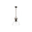 Golden Duncan 1-Light Pendant, Rubbed Bronze/Clear Glass