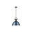 Golden Lighting Duncan Large 1-Light Rod Pendant, Bronze/Navy - 3604-LRBZ-NVY