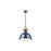 Golden Lighting Duncan Large 1-Light Rod Pendant, Bronze/Navy