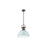Golden Lighting Duncan Large 1-Light Rod Pendant, Bronze/Seafoam