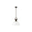 Golden Lighting Duncan Large 1-Light Rod Pendant, Bronze/White - 3604-LRBZ-WH