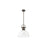 Golden Lighting Duncan Large 1-Light Rod Pendant, Bronze/White