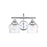 Golden Lighting Daphne 2-Light Vanity Light, Chrome/Clear Glass - 3610-BA2CH-CLR